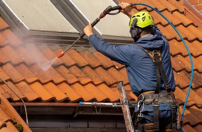 Démoussage et hydrofuge de toiture à Morey
